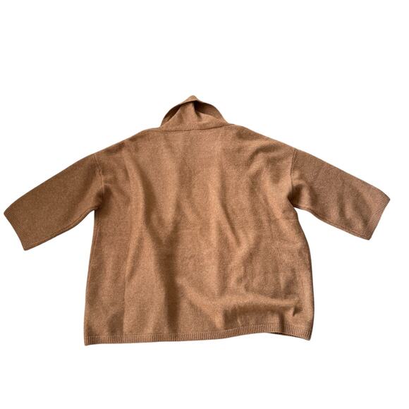 NEW Beryll Cropped Cashmere Cardigan Coat Camel - Picture 2 of 10
